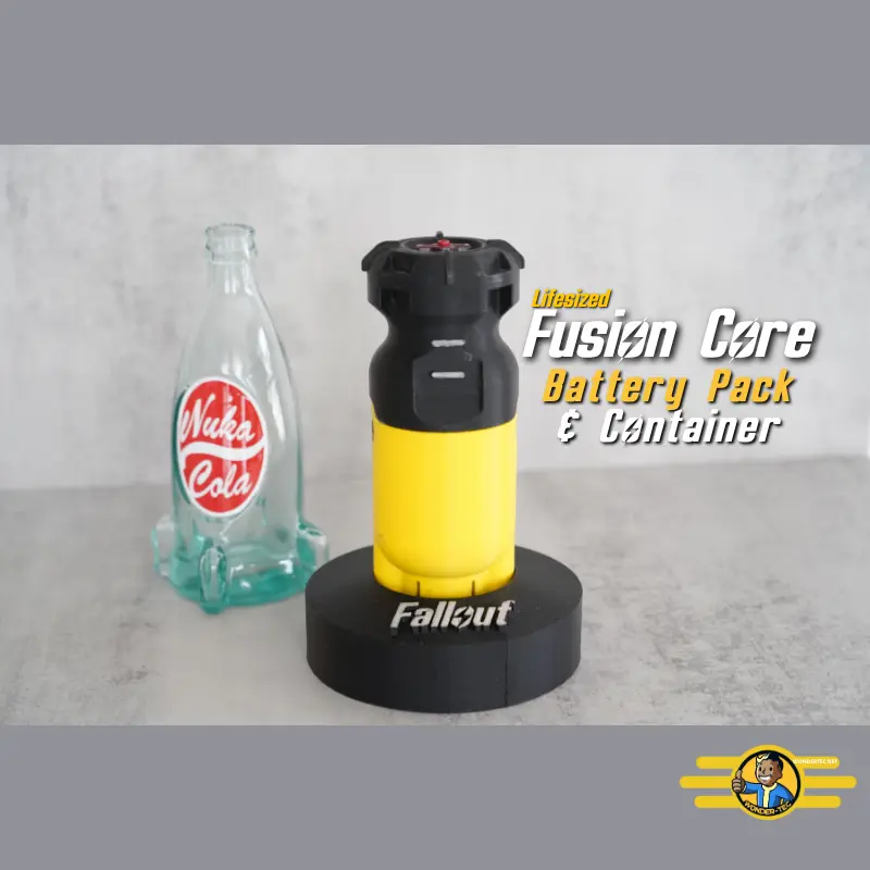 Life-size Fusion Core Battery Pack and Container