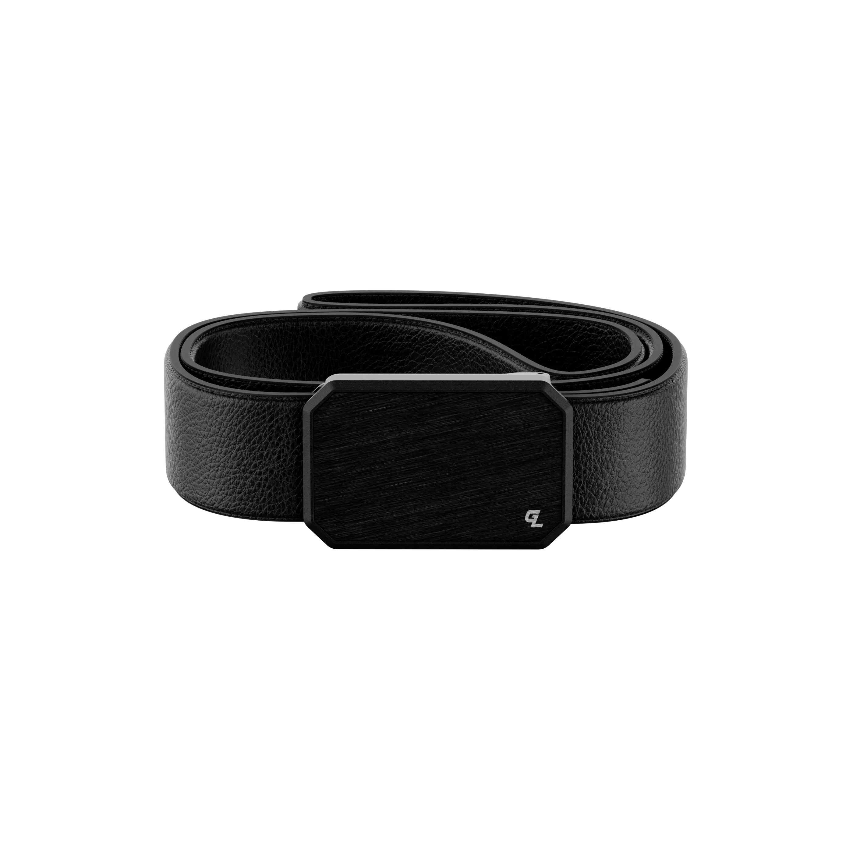 Groove Belt Max Leather – Everyday Stretch Leather Belt for Men, Magnetic Buckle, Work & Casual Wear – Black