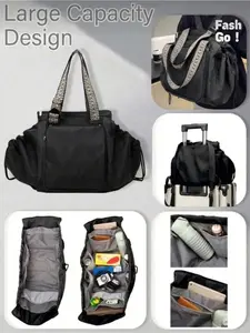 Summervibes Multifunctional Mom Diaper Bag, Large Expandable Travel Backpack and Handbag, Waterproof Shoulder Bag for Women, Summer Essentials   Large Expandable Water-Resistant Travel Tote for Women, Summer Vacation Essentials & outdoorfun
