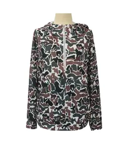 Duck Camouflage Half Zipper Hoodie