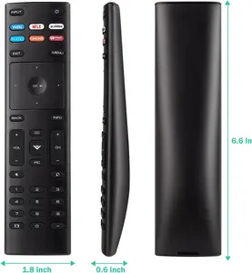 Universal Remote Control XRT136 for Vizio Smart TVs with Vudu Netflix Prime Video Hotkeys Black Model Specific Compatibility