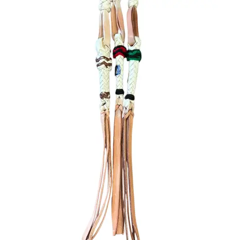 Western Style Cowboy Horse Whip Quirt Cuartita Vaquero Llavero 7 inch