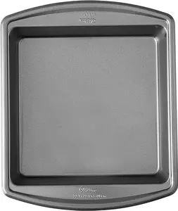 Advance Select Premium Non-Stick Square Cake Pan, Steel, Silver, 9 x 9-Inch Bakeware Kitchen Baking Tray