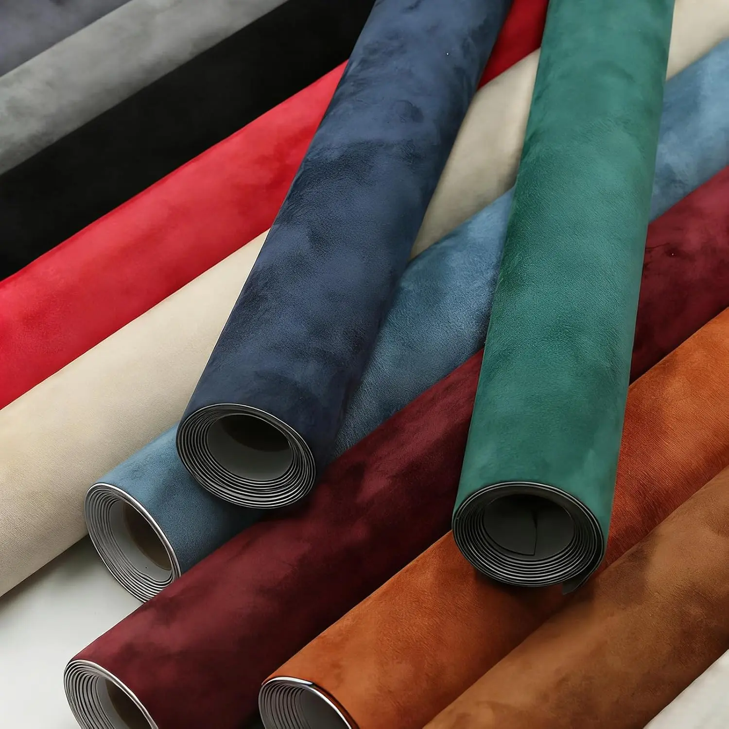 Self Adhesive Suede Leather Fabric Roll – Peel and Stick Faux Suede Sheets for Automotive Headliner, Car Interior Upholstery, Furniture Refinishing, Wall Covering & DIY Crafts