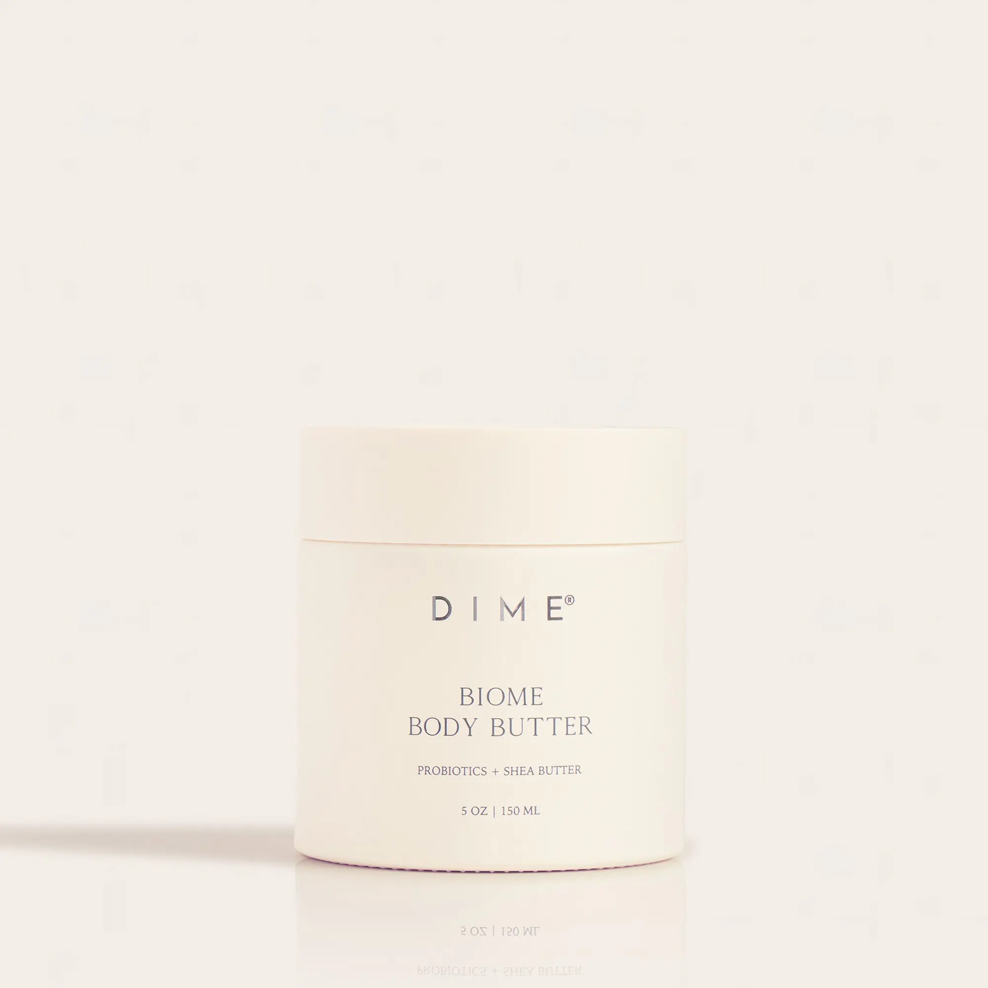 DIME Beauty Biome Body Butter - Non-Greasy Cream with Shea Butter & Probiotics for Dry Skin Care, 5 oz / 150 ml
