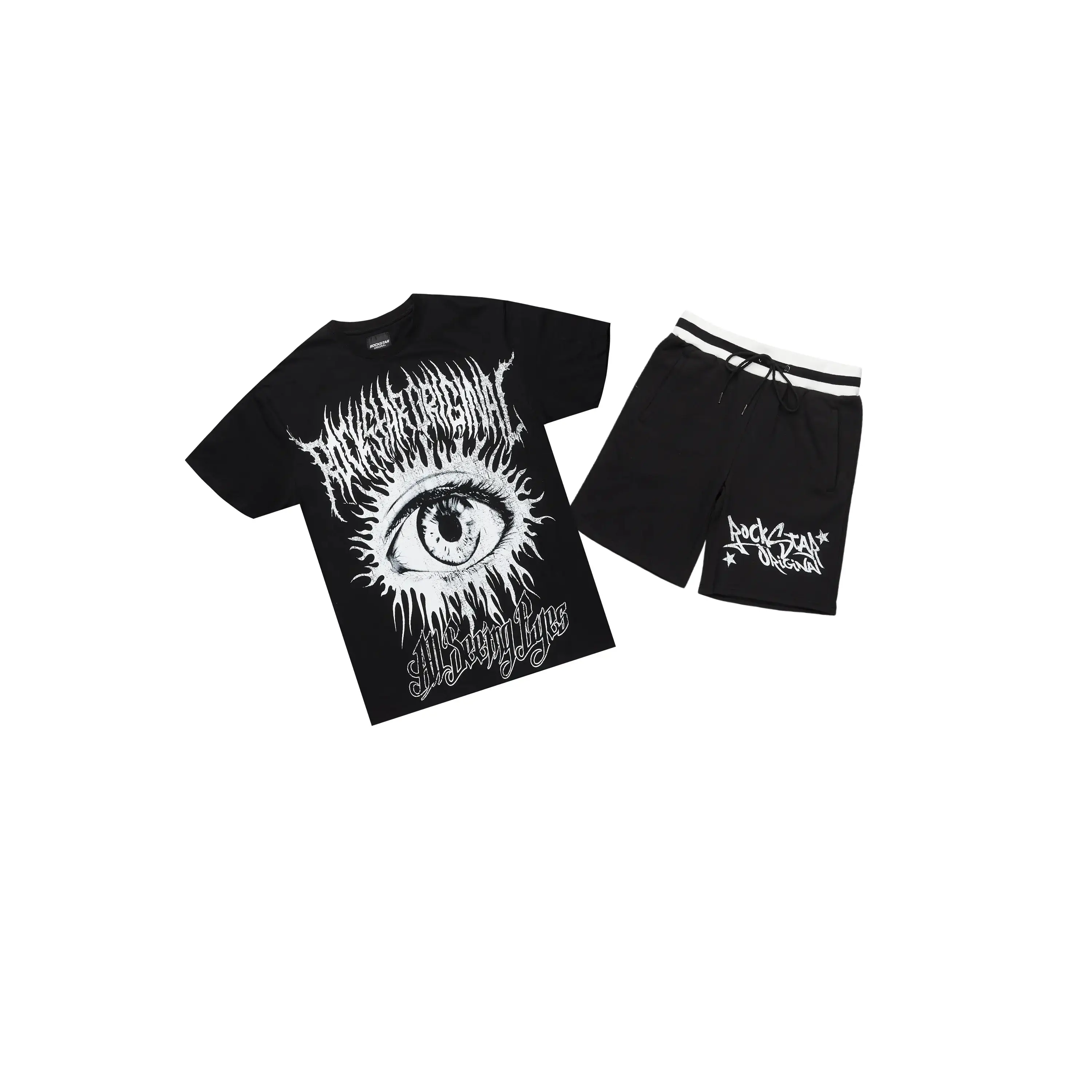 All Seeing Eyes Black Short Set