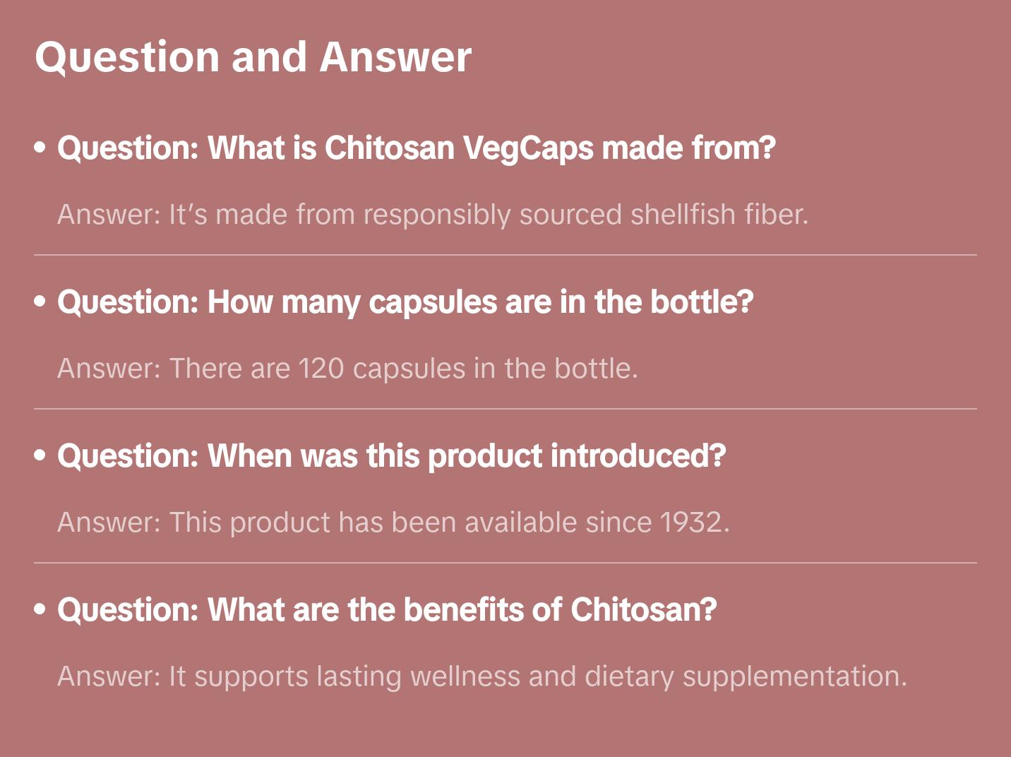Chitosan VegCaps 750 mg - Fiber Extract for Dietary Supplementation - 120 Capsules - Source: KAL Since 1932 Springtok Healthcare Fitness Edible Vitamin Bathroom