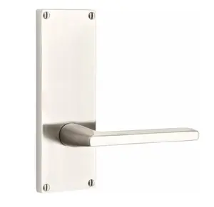 Emtek 8011.TAUS15.SMUS4 SELECT Dummy Pair , Sideplate Locksets Modern Non-Keyed 7" , T-Bar Stem , Smooth Handle.LH