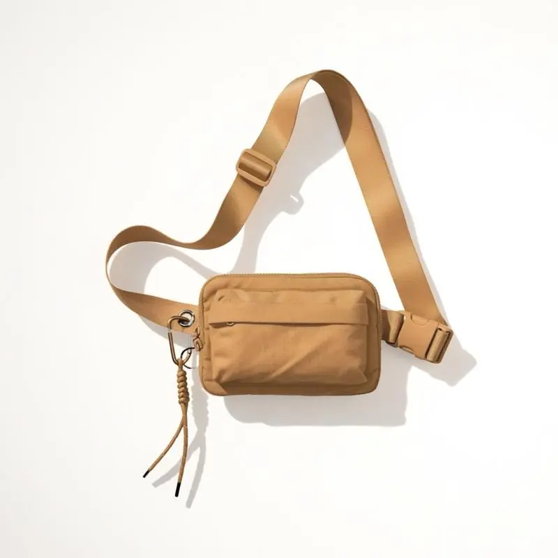 Iris Multi Pockets Crossbody Bag with Keychain