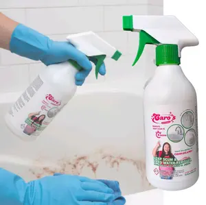 Caro's 16 oz Hardwater Remover Spray Cleaner Bottle for Shower Toilet and Sink Household Cleaner Versatile Cleaning Solution, Caro's Removedor de Sarro