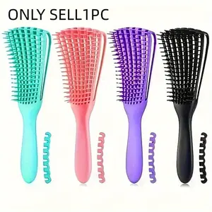 Nine Claw Comb, 1 Count Multifunctional Hair Styling Comb, Hair Massage Comb, Curly Hair Detangling & Styling Tool for Women & Girls, Curling Brush, Detangling Hairbrush, Curl Defining Brush, Hair Care Comb