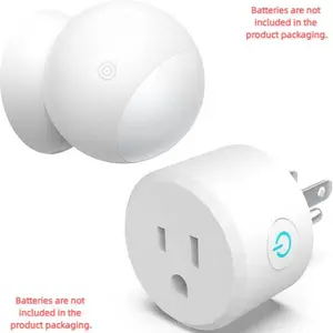 Wireless Motion Sensor Outlet with Timer, Plug-N-Play PIR Motion Activated Switch, Indoor Motion Detector for Lights & Exhaust Fan (110V-120V) of Bathroom, Garage, Laundry Room