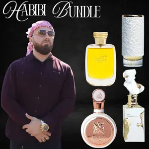 Habibi Bundle | Fakhar Gold + Her Confession + Hawas Her + Afrah Exclusif | Eau De Parfum | Unisex Fragrance | 100 ML | Mango - Jasmine & Cinnamon