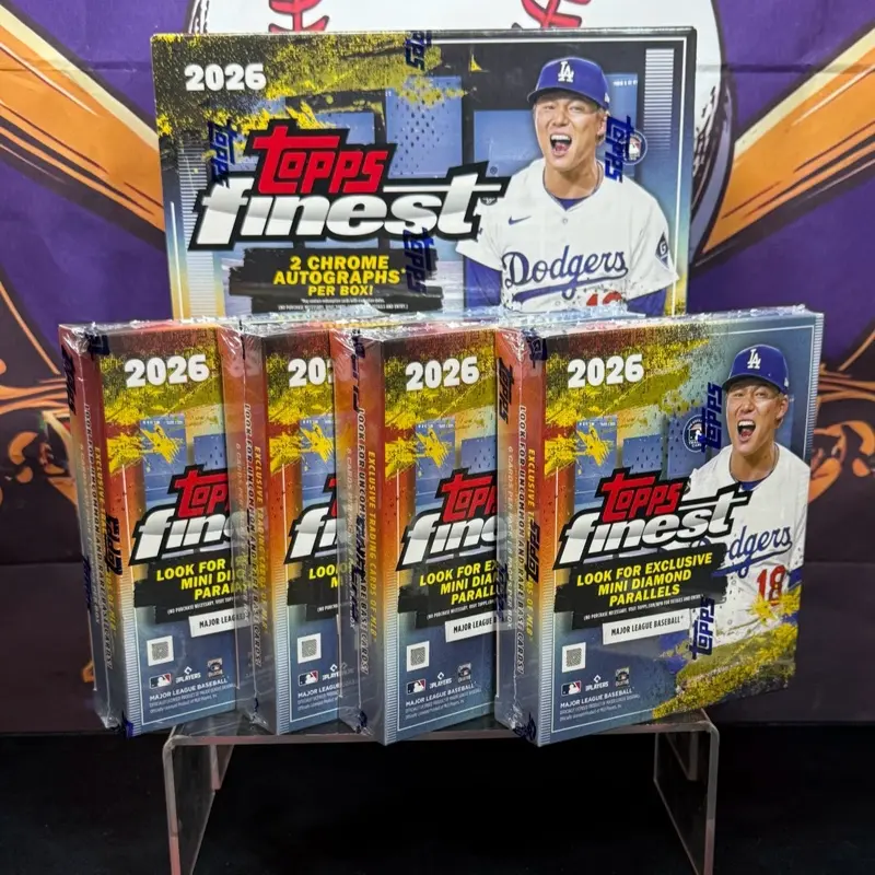 (PYT 71) 7/19/2026 1 TOPPS FINEST HOBBY AND 4 TOPPS FINEST MEGA BOX!
