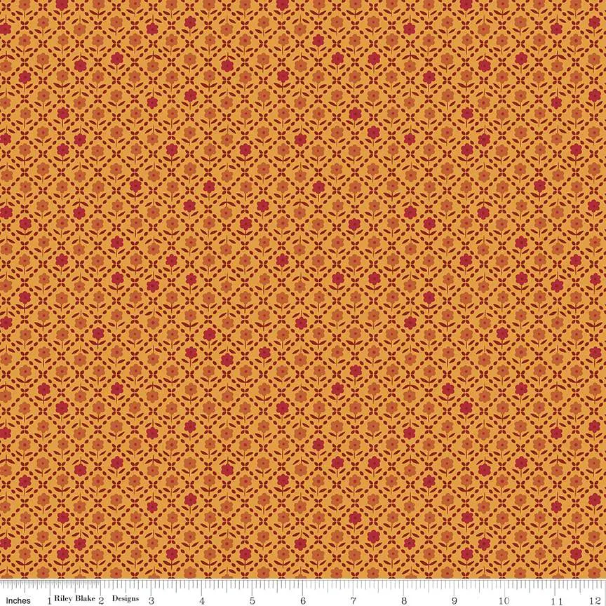 Fabric Riley Blake Autumn Zinnia Bee Plaids by the Quarter Yard C12024-AUTUMN