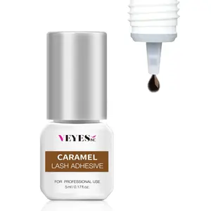 Veyelash 5ml Caramel Eyelash Extensions Glue 0.5-1s drying Adhesive 5 Days 7 Weeks Retention Volume Lash Makeup Tools Professional Use Only