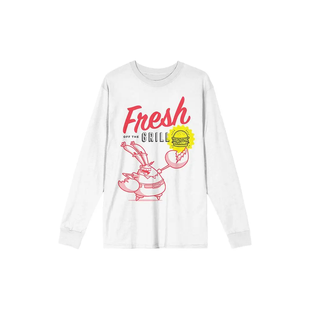 PacSun Men's Mr. Krab & The Krabby Patty Long Sleeve T-Shirt - Multicolor