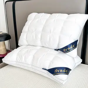 Hvnde  Luxury Hotel Quality Bed Pillows For Sleeping, Low Allergy Polyester Fiber Cover, Premium Soft Down Alternative Fill For Back, Stomach Or Side Sleepers, Ergonomic Design, Deep Sleep, Cervical Spine Protection