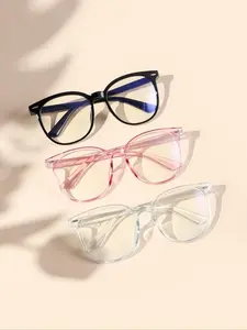 Unisex Simple Style Square Frame Eyeglasses, Trendy Casual Eyeglasses for Everyday Use, Fashion Accessories for Outdoor Activities, Classic Fashion Glasses, Square Frame Eyewear, Stylish Square Frames