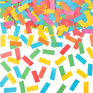 1.2LBS Confetti, Multicolor  Confetti - Rectangular Fluttering Tissue Paper Confetti for Cannon and Launcher use - Parties, Concerts and Weddings for Events (Dopamine color)