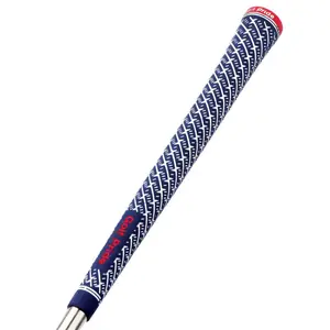 10pc Golf Z-Grip Golf Club Grips, Standard/Midsize Non-Slip Replacement Grips for Woods & Irons, Black/Blue Men's Cover PU Putter