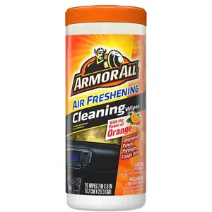 WL01 Armor All Armor All Orange Air Freshening Car Cleaning Wipes (25-Count)