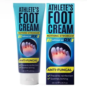 Foot Cream | Athletes Foot Cream for Cracked Heels, Dry Skin & Itchy Feet | Relieves Itching, Burning & Redness | Antifungal Treatment Helps with Nail Fungus, Jock Itch & Ringworm | 4.05 fl oz