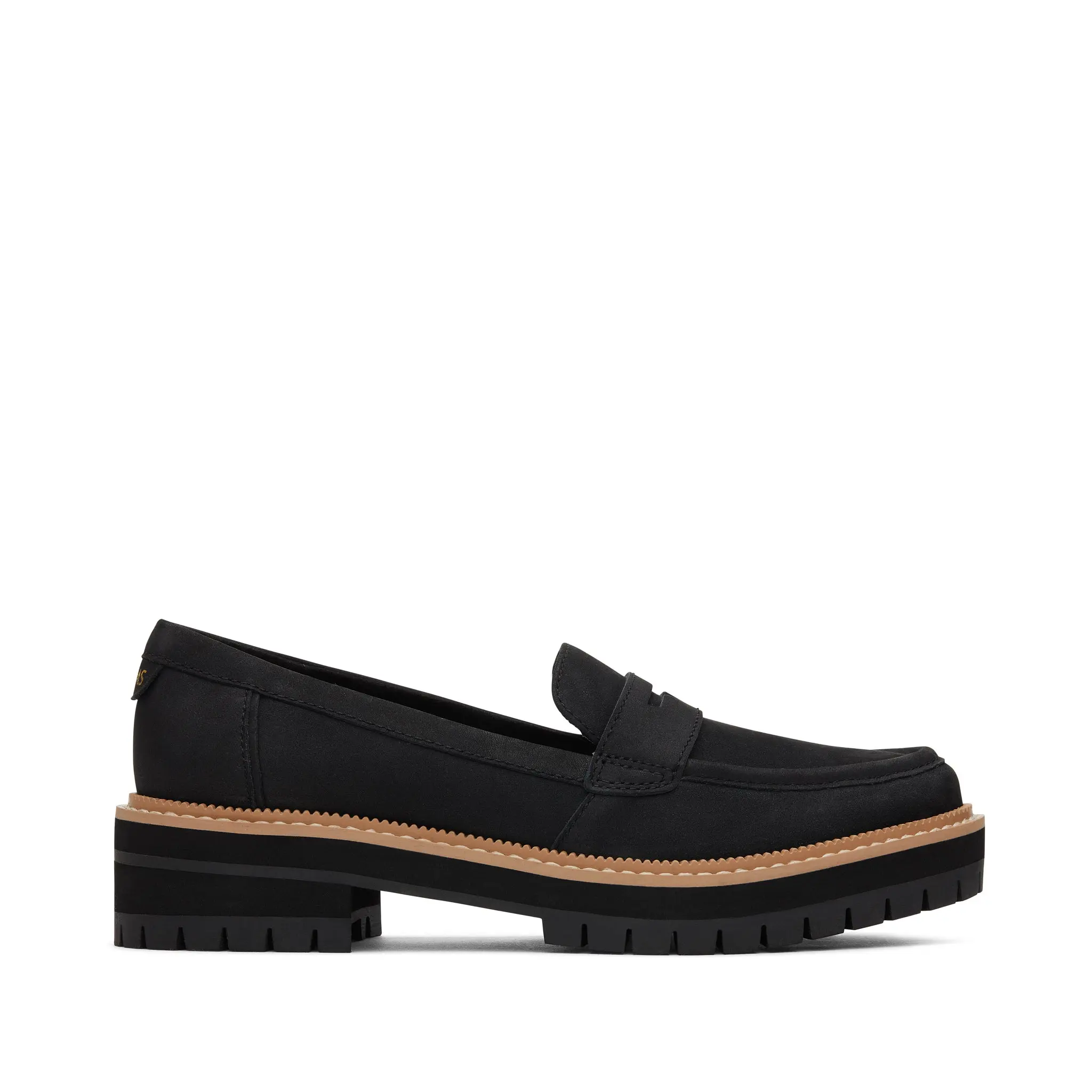 Cara Black Leather Loafer