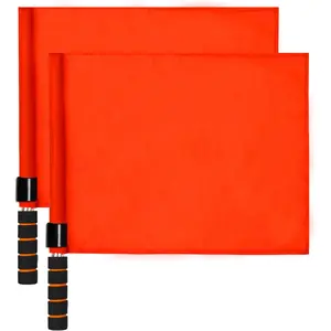 Volleyball Flags Line Judge, 2PCS Referee Flags Volleyball Lightweight Referee Equipment for Volleyball, Track and Field