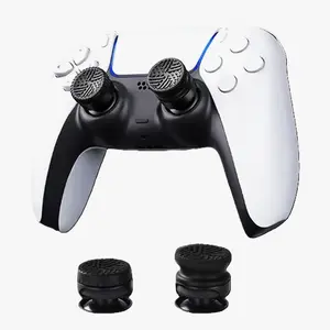 Thumbstick Grips | Black for PlayStation 4 and PlayStation 5 1 High-Rise, 1 Mid-Rise | Black ps4 ps5 gear Dual PS5/PS4 thumb cushion