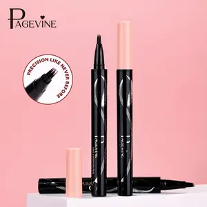 Double-Ended Ultra-Fine 4D Eyebrow Pencil - Suitable for Eyebrows - Waterproof and Sweat-Resistant, Natural Finish, Easy to Use, Long-Lasting Color - Beard Filling Pen, Eyebrow Filler, Can Create Natural Eyebrows and Refined Eyeliner Look Hydrating Stain