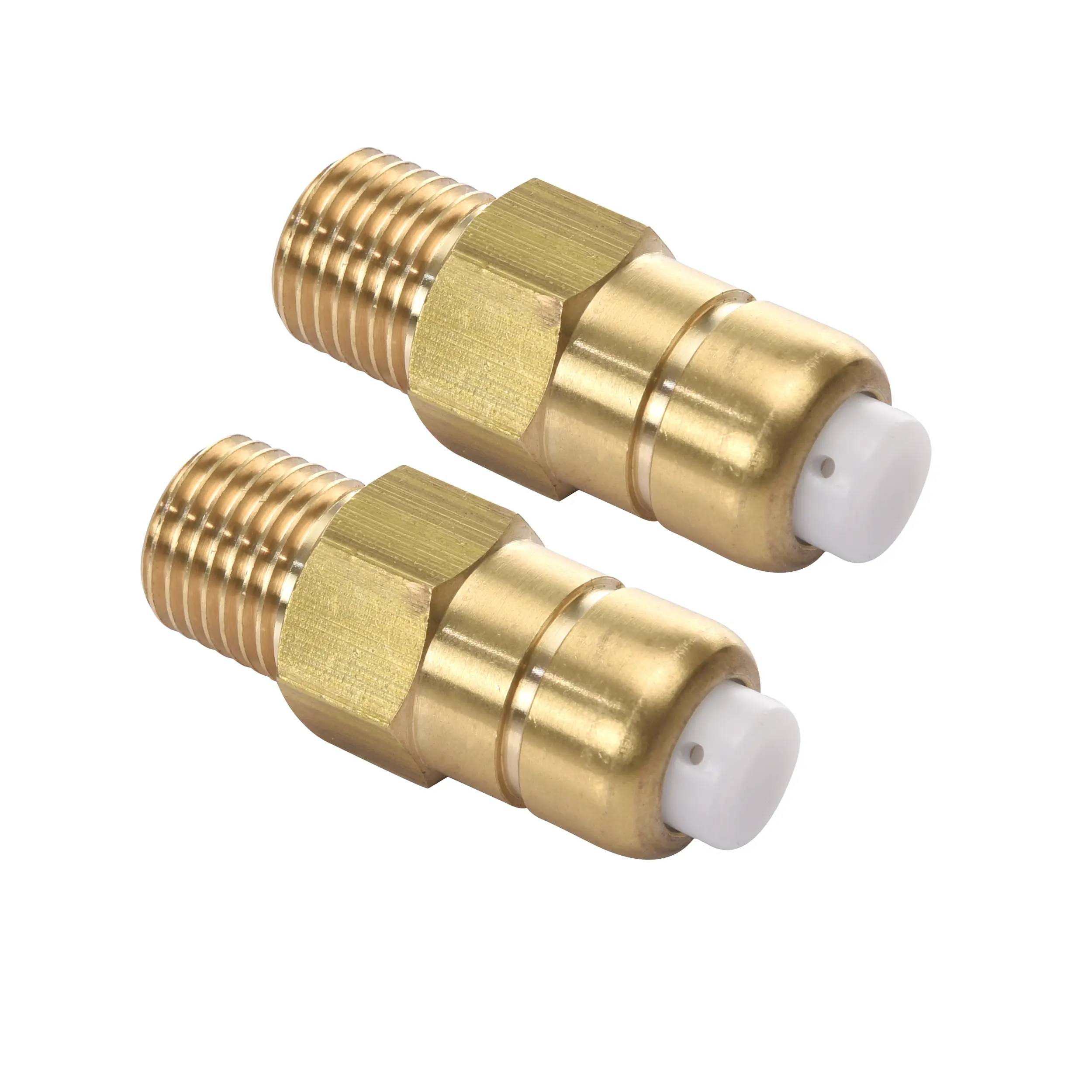 Tool Daily Brass Thermal Release Valve for Pressure Washer Pumps, 1/4 Inch NPT Fitting, 2-Pack Value Set, DealsForYouDays