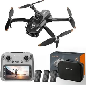 Cyaxzolp drones with camera for Adults 4K with 4.5" LCD Remote controller, Less Than 249g Mini GPS Drone for Beginners, 2026 Upgraded 360° Outdoor Obstacle Avoidance,  Brushless Motor, 5G WiFi, Auto Return, 3 Batteries, Ideal Gift (Black )