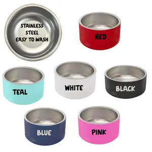 Custom Dog Bowl, Personalized Pet Bowl, Stainless Steel Pet bowl, Insulated Pet Food Bowl