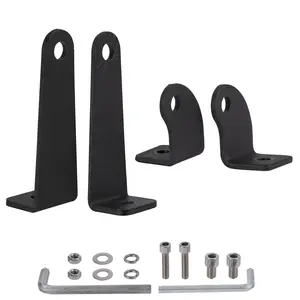 2 Pack Light Bar Mounting Brackets, Universal Side-Mounted Brackets Adjustable Off Road LED Light Bar Straight or Curved LED Light Bar light  mounting