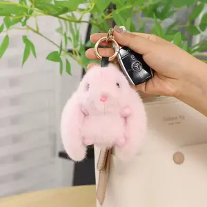 Plush Bunny Keychain, Kids Plush Toy Pendant, Decorative Bag Backpack Luggage Car Accessory, Birthday Gift