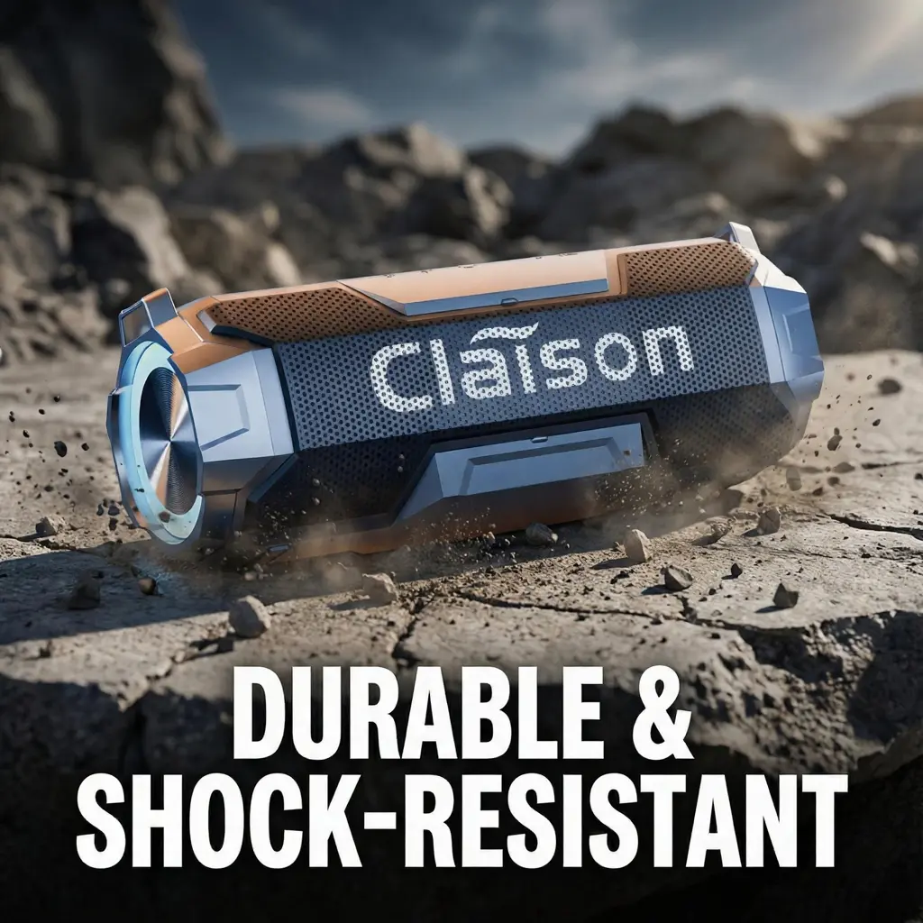 Outdoor speaker, IPX6 waterproof rating, 3600 mAh portable battery, RGB lighting display, Bluetooth 5.3, listening mode Suitable for camping and gaming