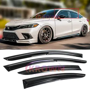 FITS 2022-2026 HONDA CIVIC SEDAN JDM MUGEN STYLE WINDOW VISOR RAIN GUARD DEFLECTOR
