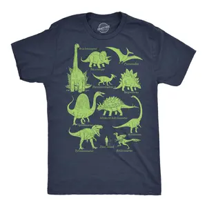 Mens Funny T Shirts Dinosaurs And Human Dino Snack Sarcastic Graphic Novelty Tee For Men Mens Funny T Shirts Cool Vintage Fashion T-Shirt Gift Classic Menswear Funny Dinosaur Short Sleeve Novelty Tees for Guys Navy -