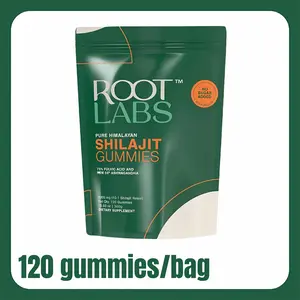 Upgraded Version 120 PCS Wrapped Chewables | Be Bodywise Root Labs Pure Himalayan Shilajit Gummies with KSM-66 Ashwagandha & Herbal Blend | No Added Sugar | 1-Month Supply | Edible Supplement Natural Vitamin Mineral