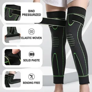 Ollas Knee Protection for Warmth Elastic Woven Solid Paste Bending Free for Men and Women in Autumn and Winter