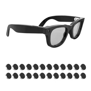 24Pcs LED Light Blocking Stickers for Ray-Ban Meta Wayfarer/Skyler/Headliner Gen 2 & Oakley Meta HSTN Smart Glasses - Low-Tack Restickable Blackout Covers