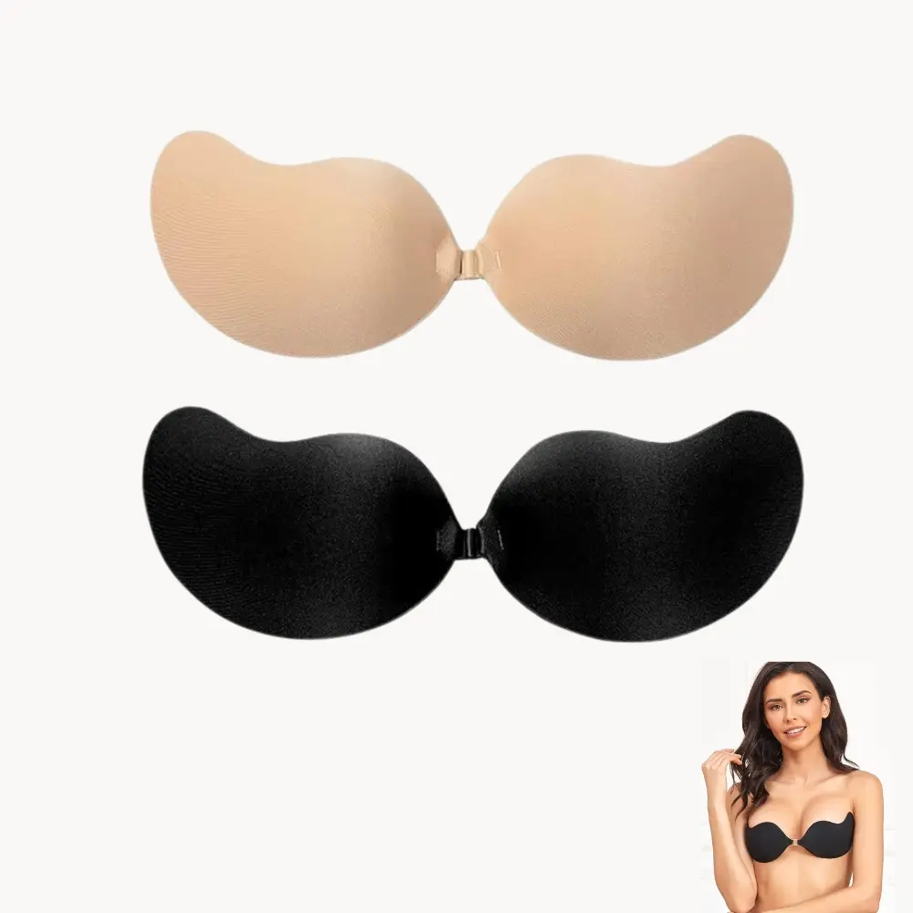 Sticky Bra Adhesive Push Up Invisible Strapless Seamless Bras for Women ...