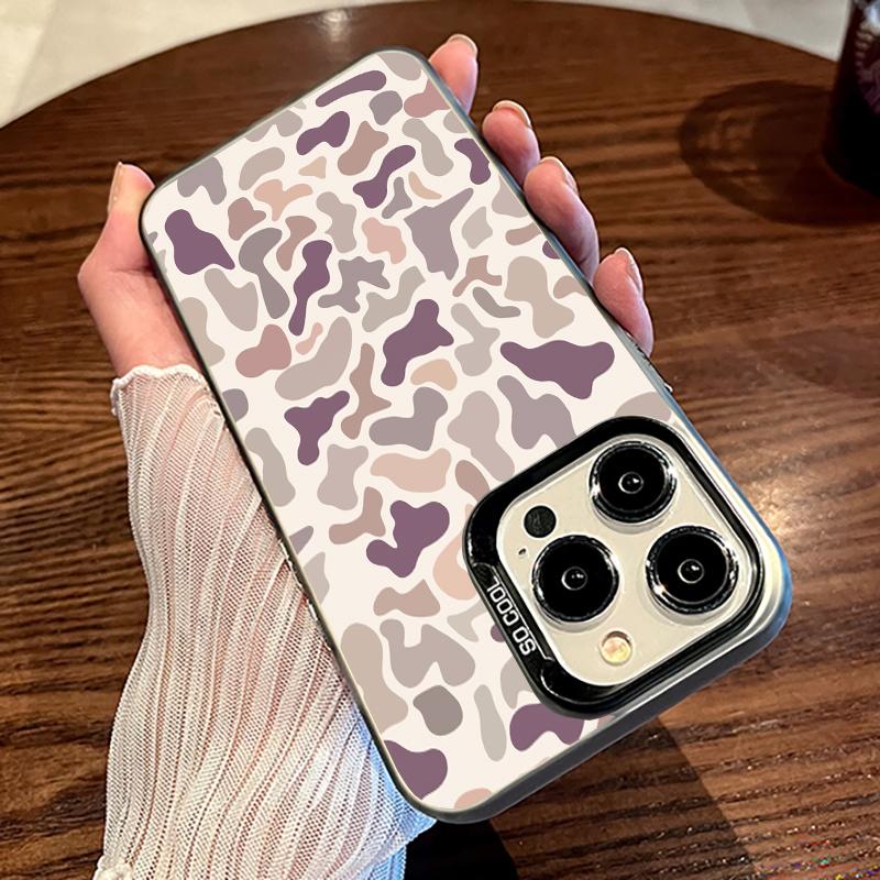 Camo Pattern Shockproof Phone Case for iPhone 7 8 X Xsmax 16 15 14 13 12 11 Pro Max Plus ProtecitvedCover Affordable Anti-Fall Vintage Premium Sitka