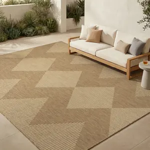 [Father's Day Gift] MontVoo Boho Indoor/Outdoor Rug, Ultra Durable & Easy to Clean, Pet and Kid Friendly, Quick Dry Low Maintenance Patio Carpet for Balcony & Living Room Decor,
