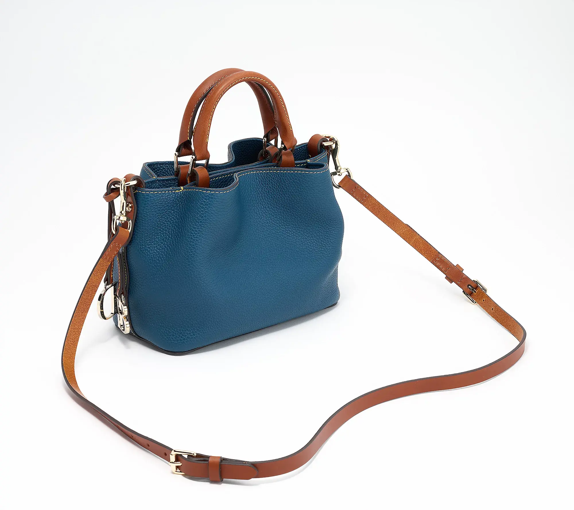 Dooney & Bourke Pebble Leather Mini Barlow Top Handle Satchel