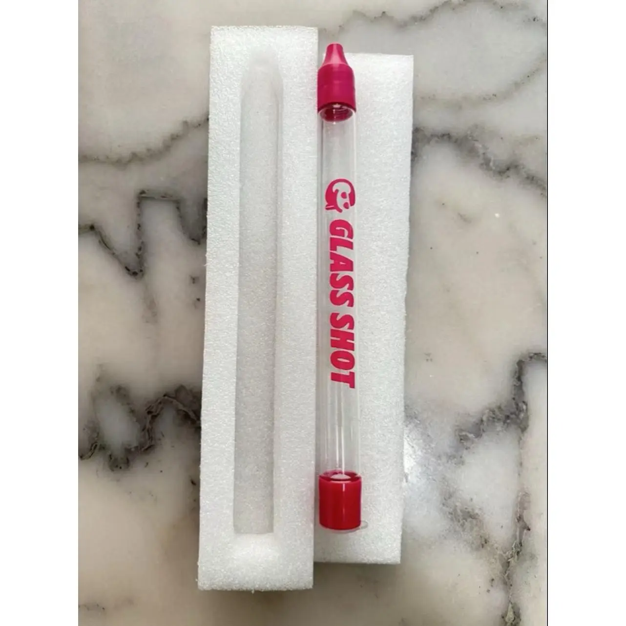 Glass Shot Holder & Straw for Drinks & Chasers - 1oz - Fits All Standard Bottles, Glasses, & the Chase - Experience Shots On the Go