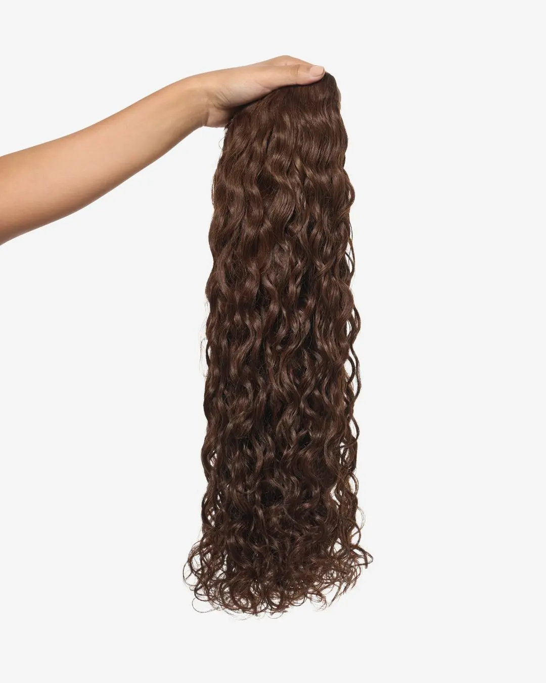 Chocolate Brown Spiral Clip-In Hair Extensions