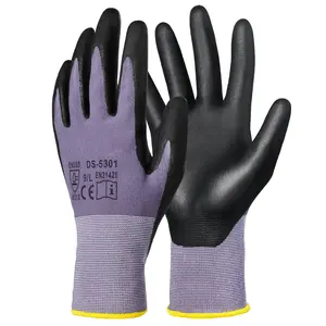 VEVOR Gloves 12-Pair Touch Screen Nitrile-Coated Garden Construction Gloves