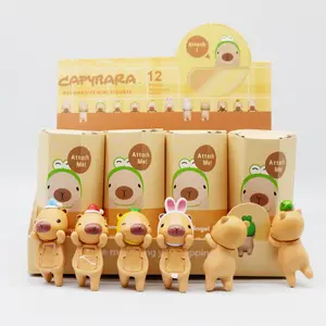 New Blind Box Capybara Series Hippers Harvest Cute Hippie Doll Trendy Car Mobile Phone Ornaments Dumplings Children'S Toy Gift